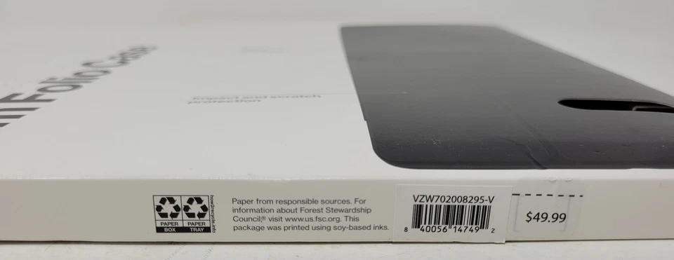 Funda delgada tipo folio para Samsung Galaxy Tab S7 FE 5G en paquete minorista de Verizon Foto 3 de 3