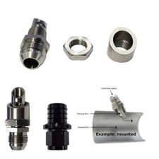 Universal SS Exhaust Vacuum Scavenger Crank Case Vent CCV Catch Can 10an x 1"