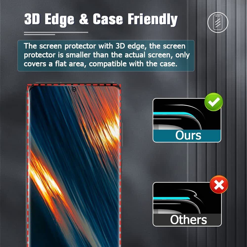 2-Pack Tempered Glass Screen Protector For Samsung Galaxy S23 S22 S21 S20 S10