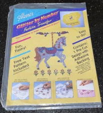 Aleene’s Glitter By Number Carousel Horse Design #35-108