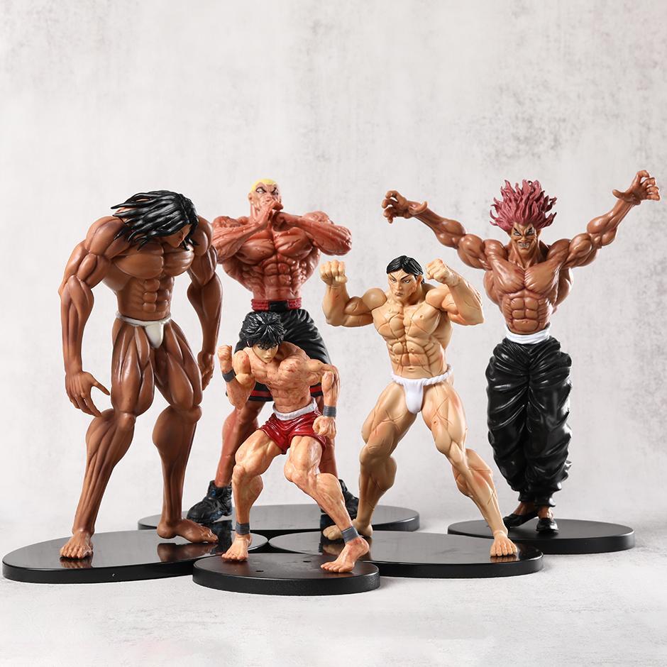 Décoration Bureau Figurine Baki Hanma Yujiro PVC 18 Cm - Statue Action Collection Anime Manga Avec Accessoires Interchangeables Modèle Yujiro Interchangeable