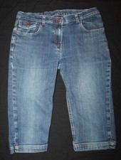 Girls MINI BODEN denim capri cropped jeans Size 13-14Y