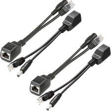 New Passive PoE Injector and Splitter Power Over Ethernet Kit with 5.5x2.1 mm DC
