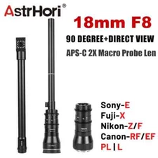 AstrHori 18mm F8 90° Periprobe & Direct-View Probe Lens Set Wide Angle 2X Macro