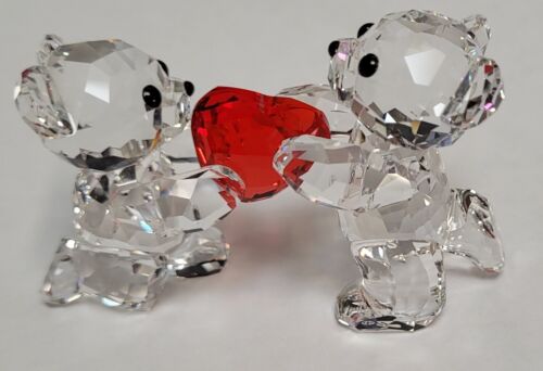 Retired Swarovski Crystal Figurine Kris Bear My Heart Is Yours 1143463 - Afbeelding 1 van 8