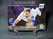 Alfonso Rivas Rookie Card RC 2022 Topps Stadium Club CHROME #87 Chicago Cubs. rookie card picture
