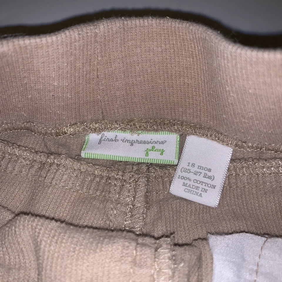 Pantalones de mezclilla y pantalón de pana caqui para bebé niño 18 meses 2 pares pierna recta Foto 4 de 4