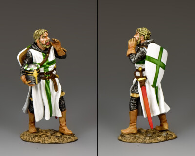 KING & COUNTRY MEDIEVAL KNIGHTS & SARACENS MK199 LAZARIST KNIGHT COMMANDER MIB