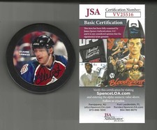 Claude Lemieux Signed Colorado Avalanche Photo Puck JSA COA