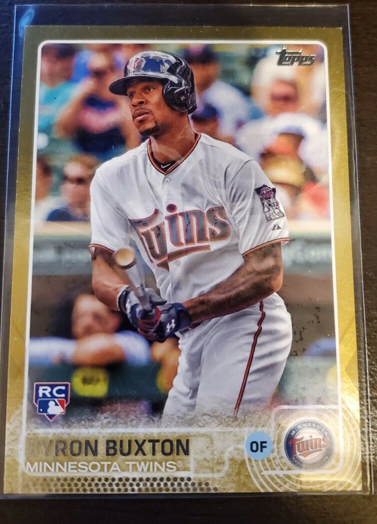 BYRON BUXTON 2015 TOPPS UPDATE GOLD ROOKIE /2015 CLEAN!!