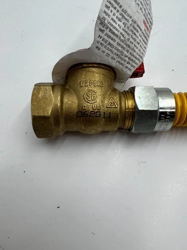 (QTY 3) Jones Stephens G71110 5/8 OD x 18" GAS CON 3/4 MIP X 3/4 MIP COATED - Picture 2 of 5