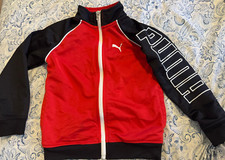 PUMA Boys Tracksuit Top Jacket 7-8 Years Boys Small