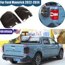 Smoked Black Rear Tail Light Guard Cover Trim Shell For Ford Maverick 2022-2024