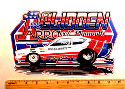 EXTRA LARGE #1 BOB GLIDDEN Arrow PRO STOCK NHRA Drag Racing Sticker Decal