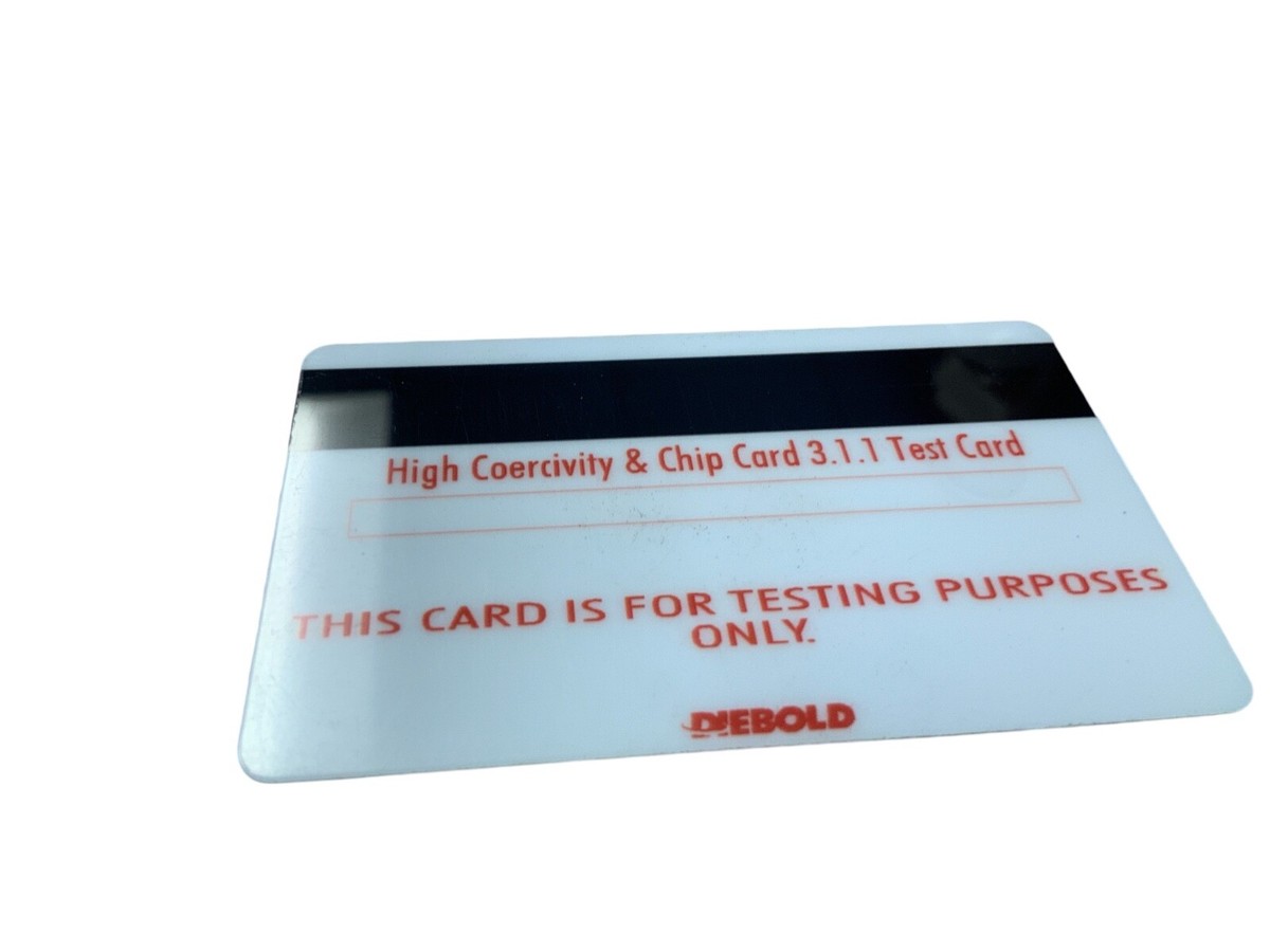 Diebold Nixdorf Hi-Co Test Card ASTP 49201476000B – OEM Magnetic