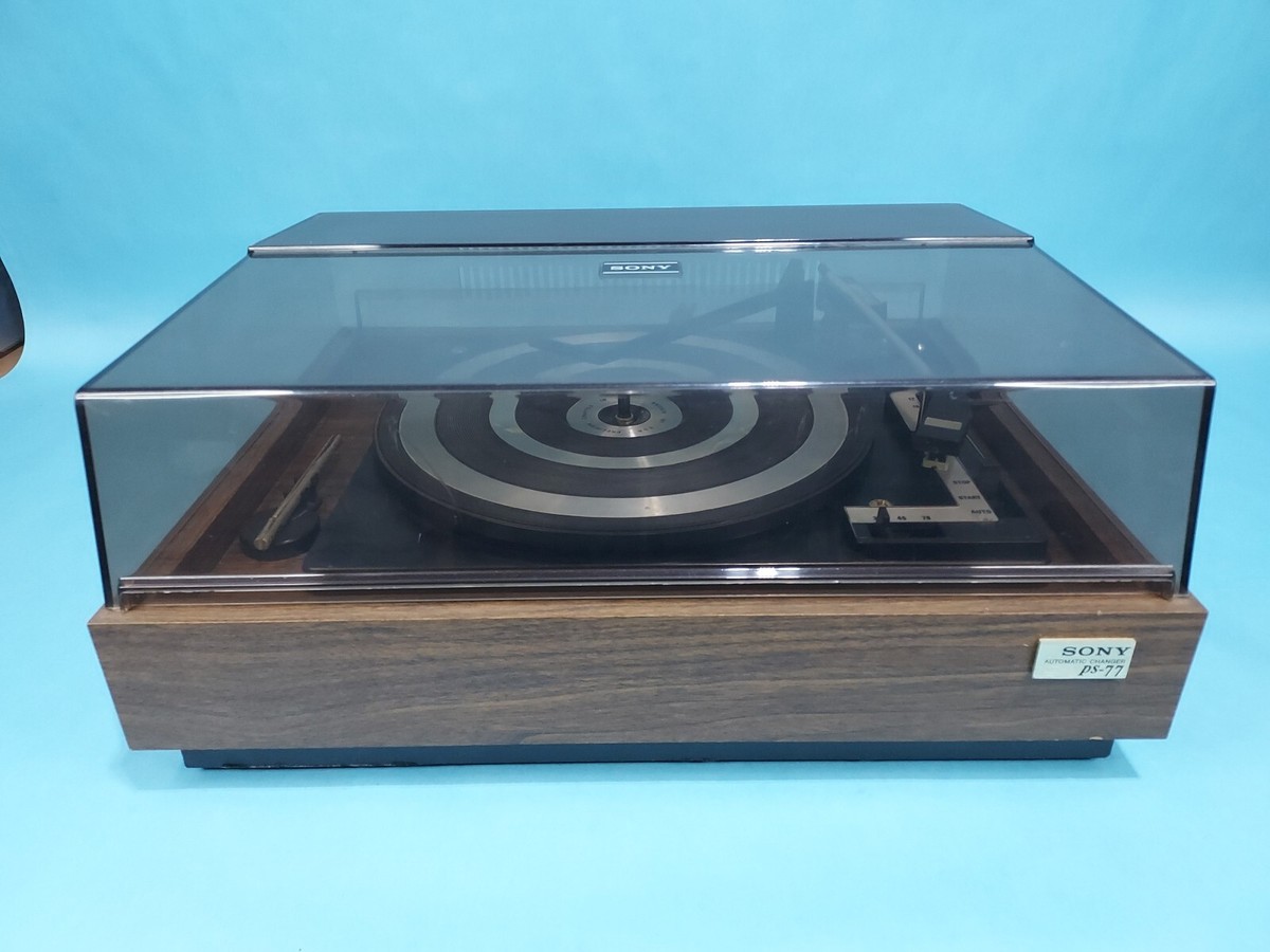 Vintage SONY PS-77 AUTOMATIC CHANGER Turntable Record Player For 