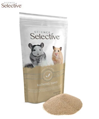 SUPREME SCIENCE SELECTIVE SMALL ANIMAL CHINCHILLA HAMSTER BATHING SAND COAT CARE 1KG