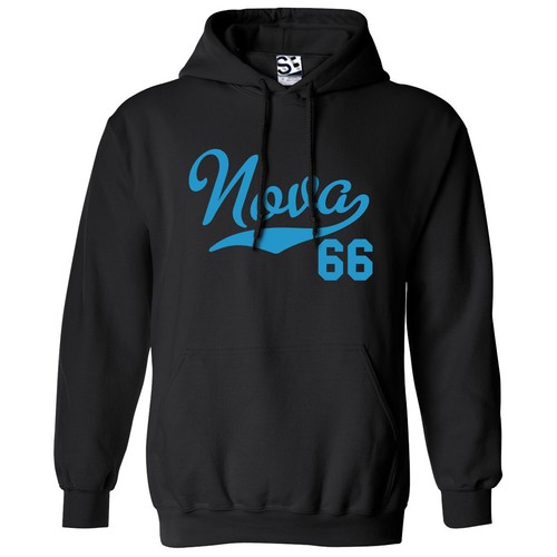 Nova 66 Script Tail HOODIE | 1966 SS Super Sport Muscle Car Hooded Sweatshirt - Picture 14 of 33