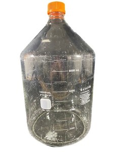 PYREX 10L Round Wide Mouth Media Storage Bottle With GL45 Screw Cap 1395-10L