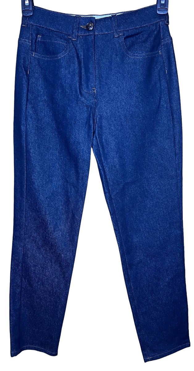 Max Mara Dark Denim Pocket Cropped Jean NWT Size