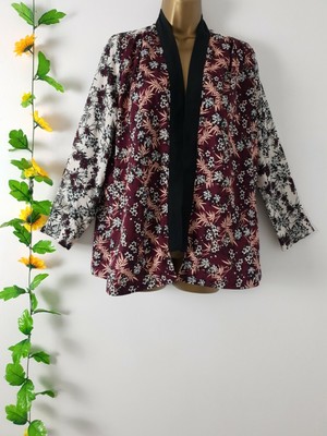 cream floral cardigan
