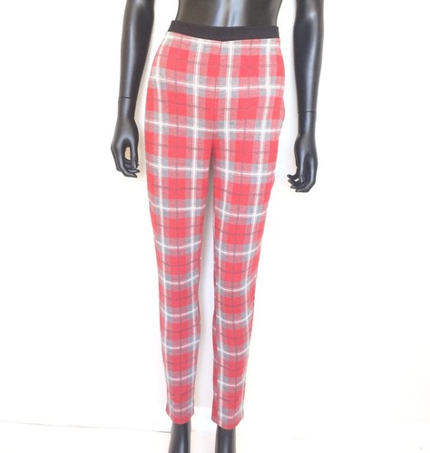 Plaid Stretch Trouser Pants Leggings | eBay