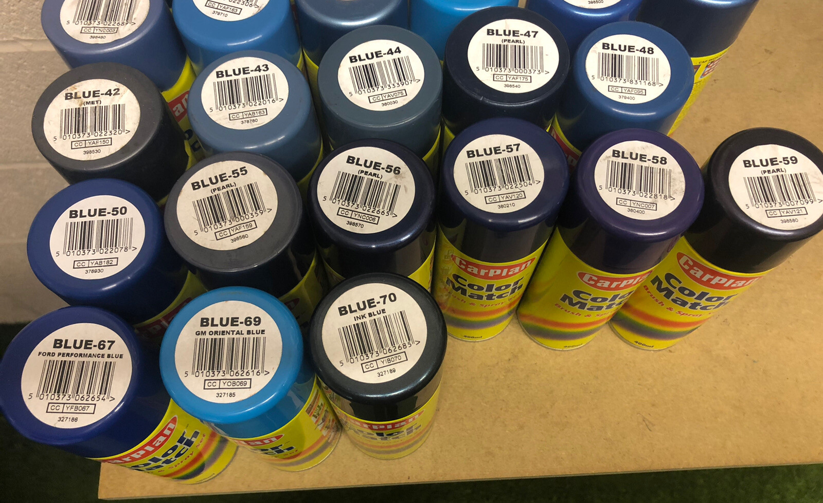 CARPLAN COLOUR MATCH SPRAY PAINT AEROSOL 400ML CAR DIY BLUE eBay