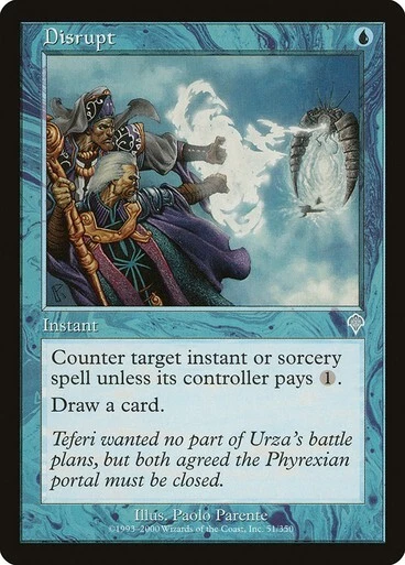 MTG 4X INVASION DISRUPT NM ENGLISH MAGIC THE GATHERING BLUE COMMON INSTANT - Image 4 of 4