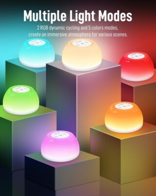 Cool LED Rechargeable Lamp, 5 colors modes, adjustable brightness, reading lamp