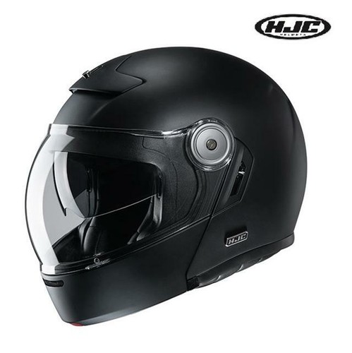 CASCO MOTO MODULARE STILE VINTAGE IN VETRORESINA HJC V90 NERO SEMI OPACO |  eBay