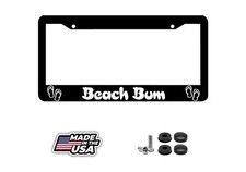 Beach Bum License Plate Frame Beach Bum License Plate Frame