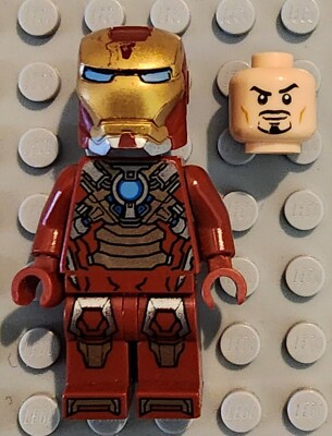 Lego Marvel Iron Man Minifigure Heartbreaker Armor Mark 17 sh073