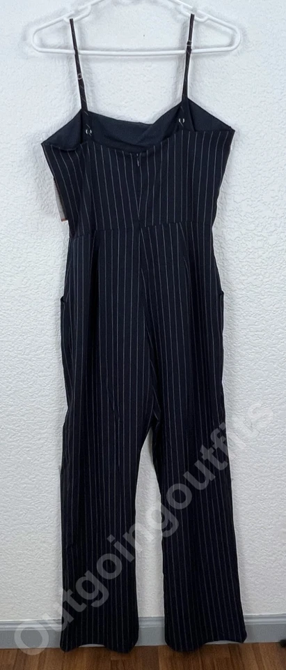 NUEVO Mono para mujer Honey Punch mameluco a rayas talla M Foto 4 de 4