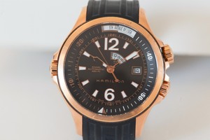 Hamilton Navy GMT Automatic World H775450 Time Crystal Back- Excellent |  eBay