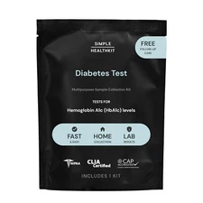 At-Home Diabetes Test Kit for Hemoglobin A1c (HbA1c) Levels - A1c Home Test K...