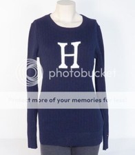 Tommy Hilfiger Crew Neck Sweater Navy Blue Womans NWT