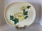 Vintage Redwing Pottery 13 inch platter in chrysanthemum pattern