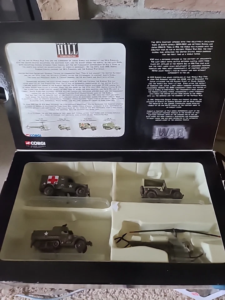 Corgi CS90023 Pork Chop Hill Forgotten Heroes of Korean War Willys MB 4 Piece - Image 2 of 4