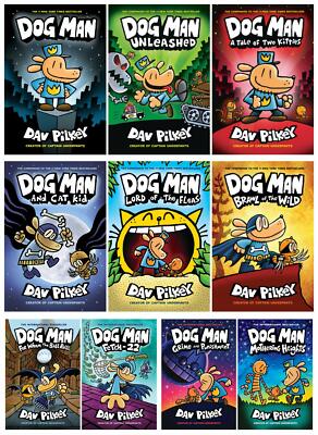 Dog Man 10巻セット Dav Pilkey Adventures of Dog Man 10 Book Set Collection by Dav Pilkey