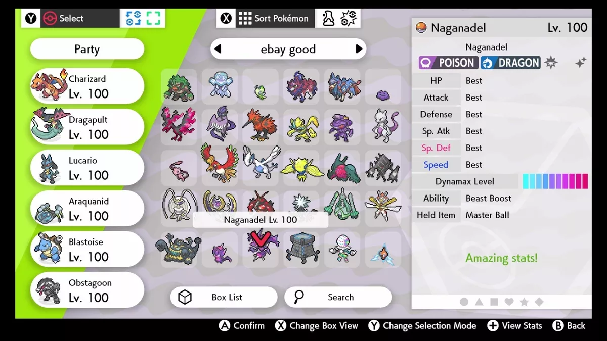 Ultra SHINY 6IV NIHILEGO / Pokemon Sword and Shield / Alolan