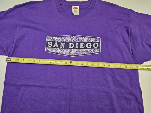 San Diego California Purple 2XL Fruit Of The Loom T Shirt - Picture 4 of 6
