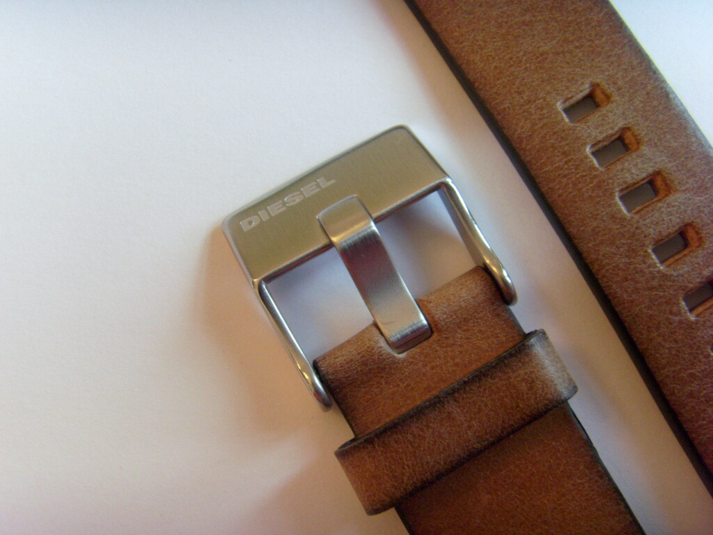 Bracelet Cuir Original Diesel DZ4204 Marron - Largeur 24mm, Neuf Avec étiquettes