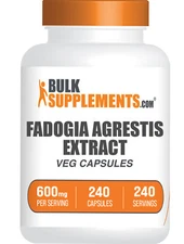 BulkSupplements Fadogia Agrestis 240 Capsules - 600mg Per Serving