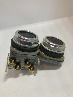 ALLEN BRADLEY 800T-FA22A DOUBLE PUSHBUTTON BLACK FLUSH 1NO/1NC SERIES P NNB