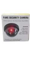 Dummy Fake Security CCTV Dome Camera/Flashing LED Lights (Includes Batteries)