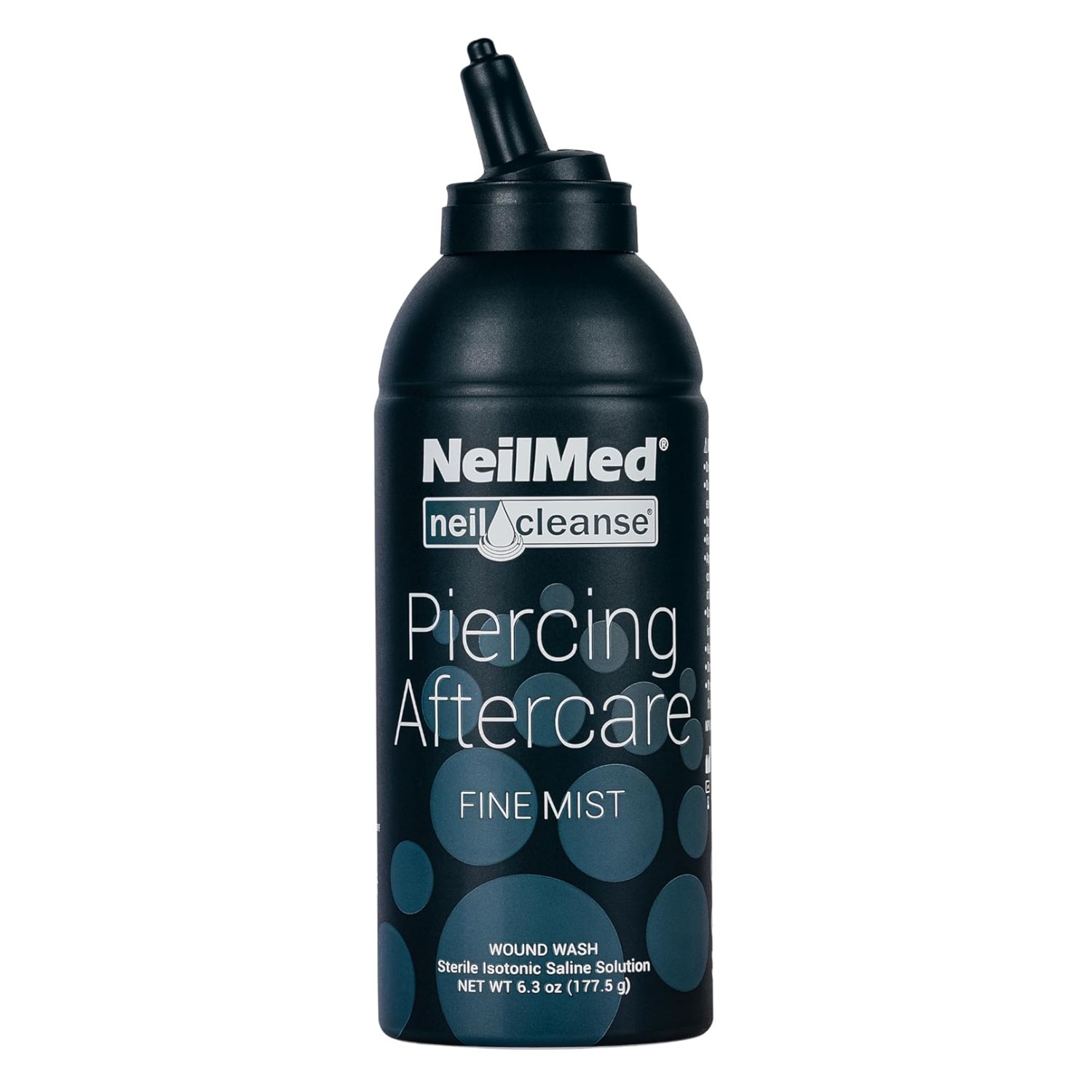 Travel-Friendly Piercing Aftercare Spray - Sterile Mist 177.5g for Wound Care