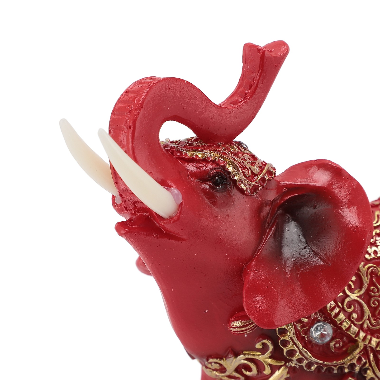 Large Elephant Statue Feng Shui Lucky Elephant Ornament Red