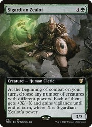 Sigardian Zealot (Extended Art) #67 - Commander: Innistrad: Midnight Hunt