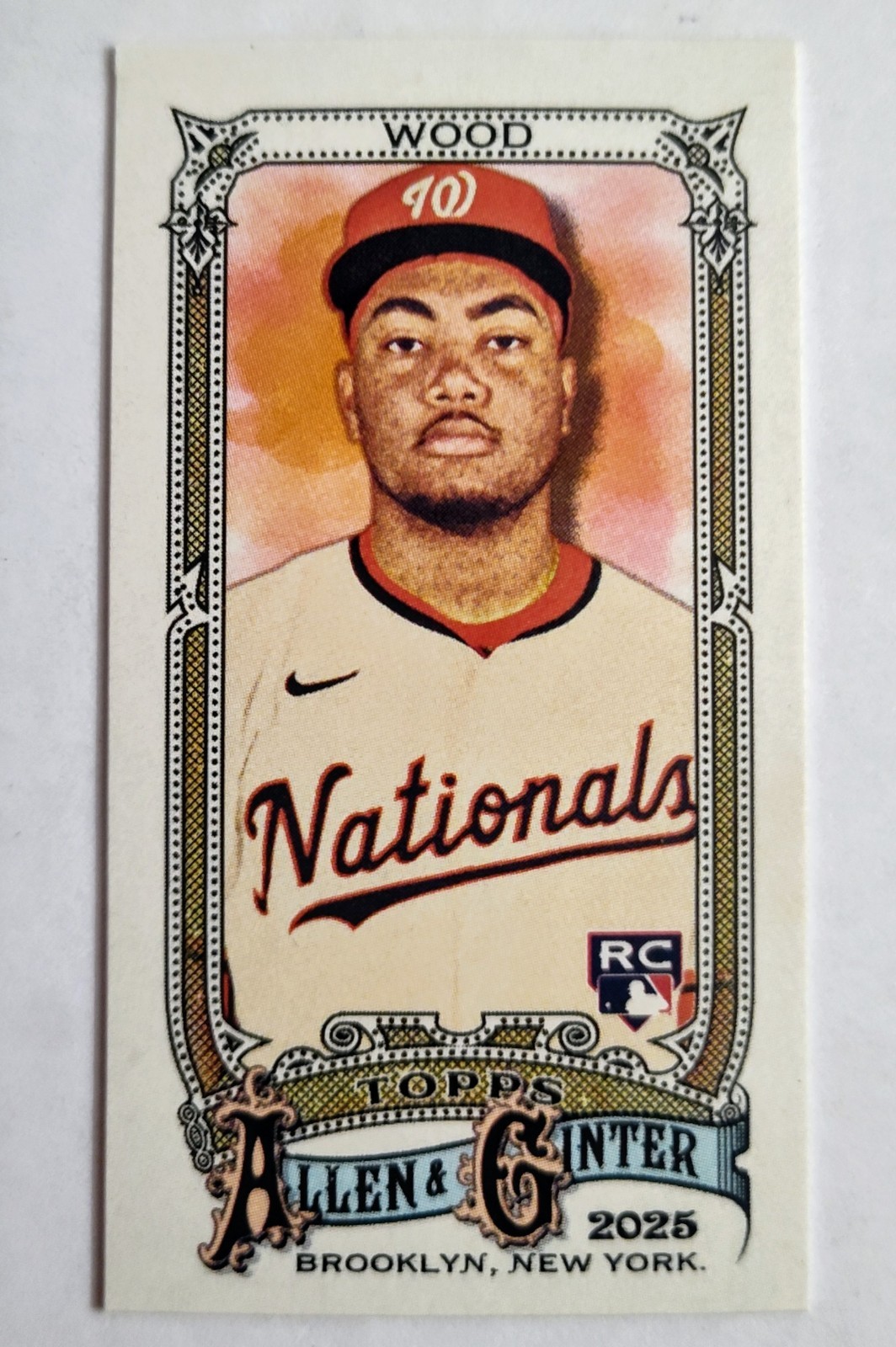 2025 Allen & Ginter James Wood RC Mini “NNO” Washington Nationals PR/50
