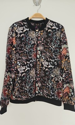 Emilia Lay by Peter Hahn Damen Bomberjacke mit Blumenmuster,Gr.40